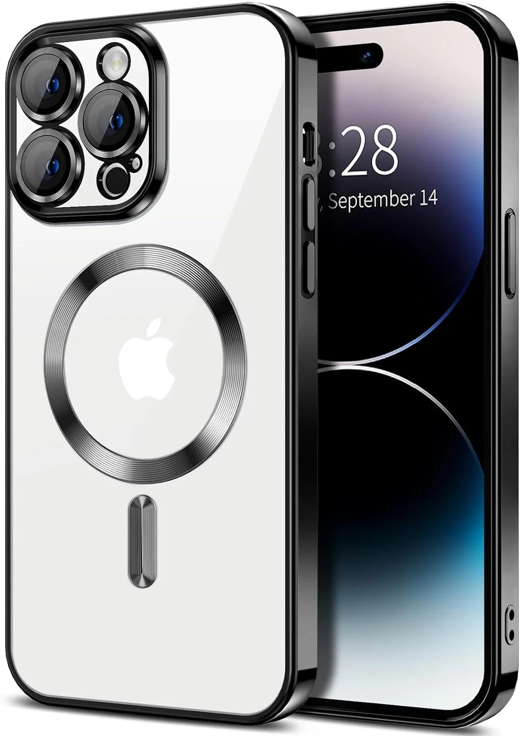 Funda Delgada a Prueba De Golpes Para Teléfono Celular Para Apple Iphone 15 Pro Max, Negro